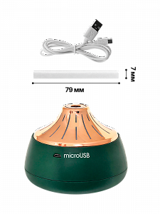 Увлажнитель воздуха для дома Огонёк OG-HOM02 Зеленый/золото